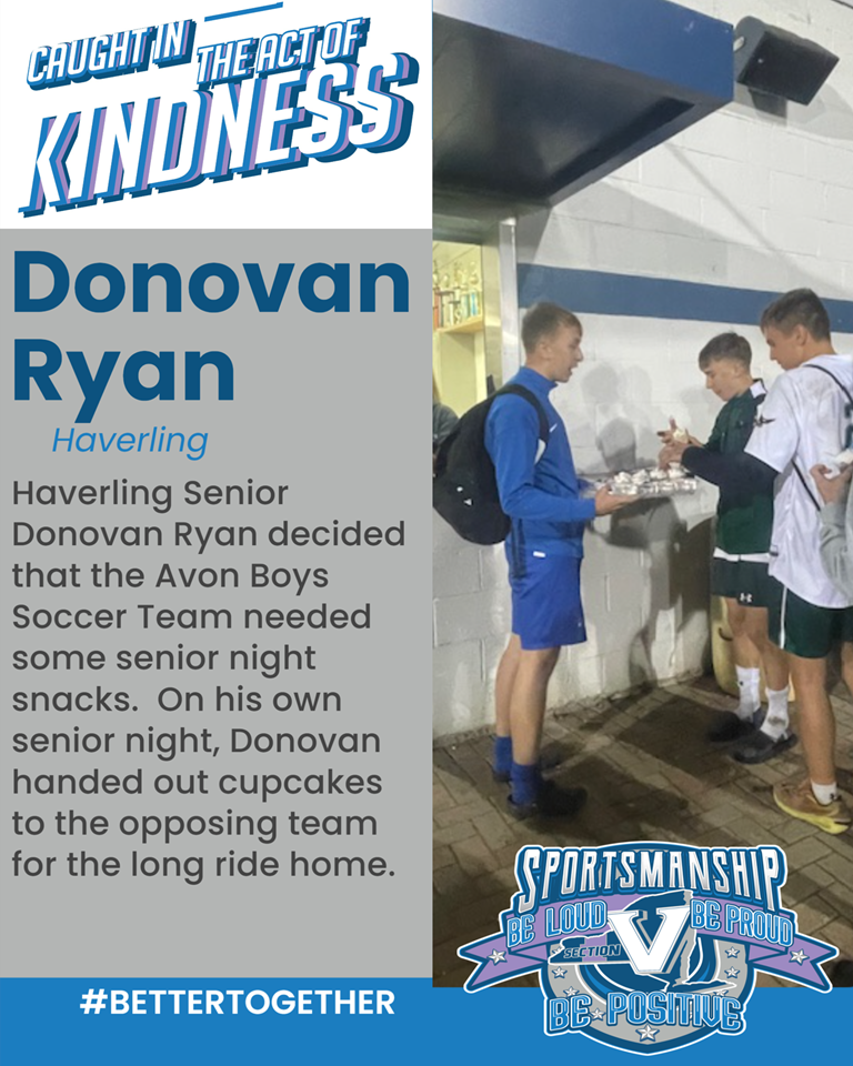 Donovan Ryan Caught in the Act of Kindness