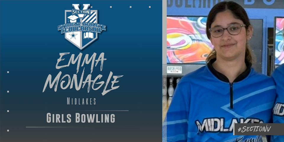 Emma Monagle Section V Girls Bowling Scholarship Winner 2025-26
